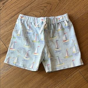 Sailboat Print Kids Shorts